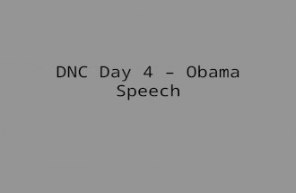 Dnc Day 4 – Obama Speech