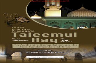 Taleemul Haq (A Basic Hanafi Fiqh Manual) by Shabbir Ahmed E Desai