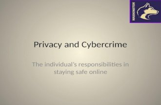 Privacy and cybercrime