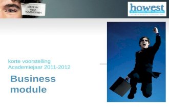 Voorstelling business module 2011