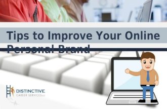 4 Useful Tips to Improve your Online Personal Brand