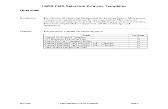 Lms Selection Templates