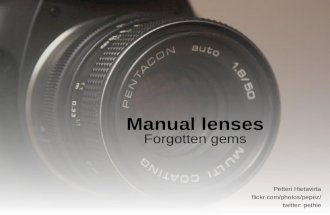 Manual lenses presentation