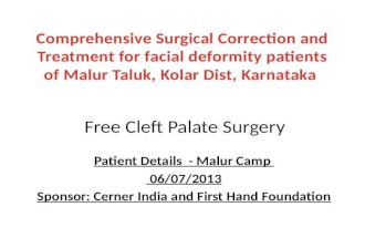 Free Cleft Palate Surgery