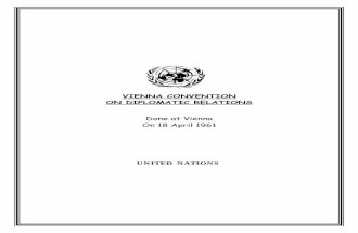 Vienna convention on diplomatic relations