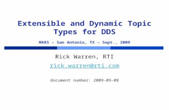 Extensible and Dynamic Topic Types For DDS (out of date)