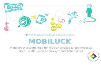 Mobiluck - iPadit opetuksessa