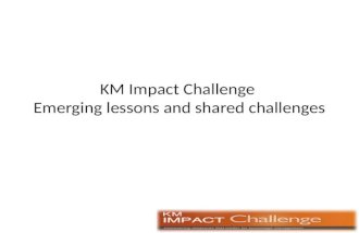 KM Impact Challenge - Sharing findings of synthesis report