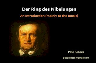 Wagner and the Ring Cycle