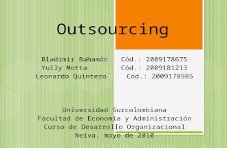 Outsourcing final!