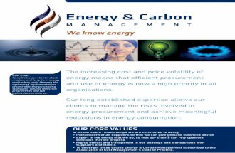 Energy & Carbon Management Corporate Folder