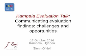 Communicating evaluation findings: challenges and opportunities
