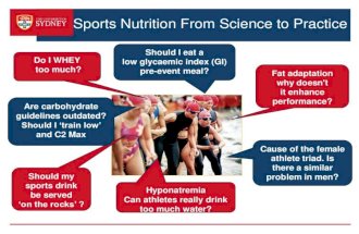 Dr. Helen O'connor - Sports dietetics, from science to practice