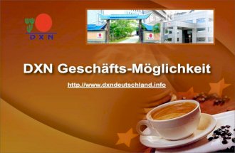 DXN Geschäfts-Möglichkeit - Online-Netzwerk Kaffee Business, Deutschland (Germany)