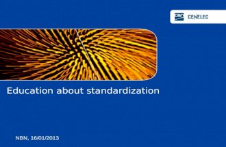 Education about standardization : meeting nbn