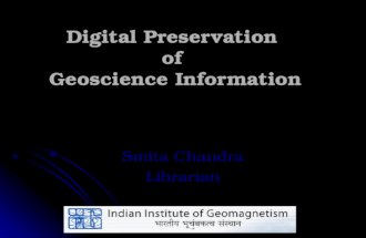 Digital preservation geoscinfo