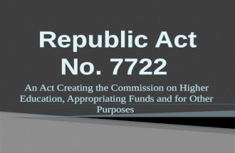 Republic Act No. 7722