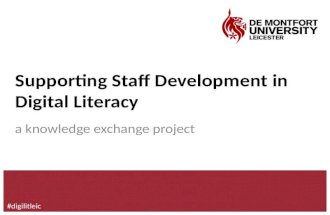 Supporting Staff Development in Digital Literacy