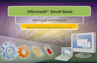 3.1   file input and output