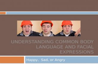Understanding common body language and facial expressions