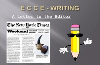 E C C E   Writing