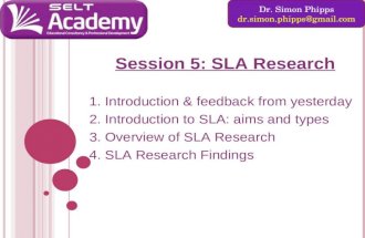 CTS-Academic: Module 2 session 5 sla research