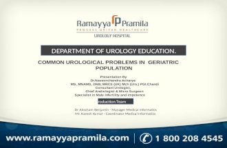 Common Urological Problems in Geriatric Population