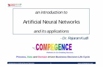 Compegence: Dr. Rajaram Kudli - An Introduction to Artificial Neural Network and its Applications_2012_Oct