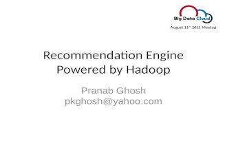 Recommendation Engine Powered by Hadoop