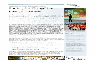 Putting the Change into ChangeTheWorld