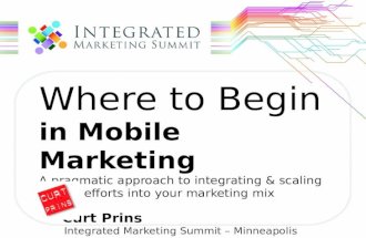 Where to begin in Mobile Marketing