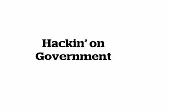 Open Government: An Overview