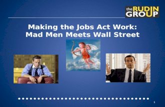 Making the JOBS Act Work:  Mad Men Meet Wall Street Hedge Funds Can Advertise