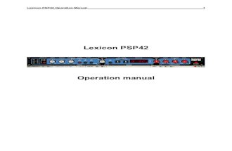 Lexicon PSP42