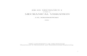 Mechanical Vibration j.m. Krodkiewski (2006)
