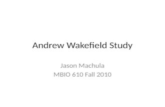 Andrew wakefield study ppt