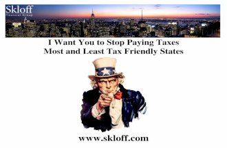 Most and Least Tax Friendly States - Aaron Skloff, AIF, CFA, MBA - CEO Skloff Financial Group