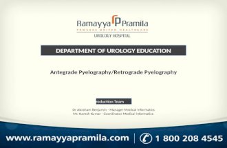 Antegrade and retrograde pyelography