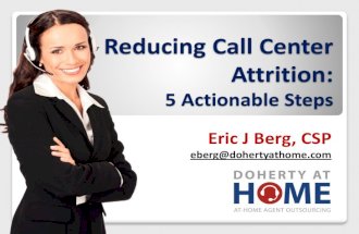 Reducing Call Center Attrition: 5 Actionable Steps