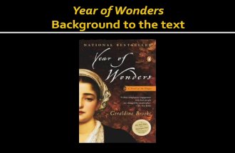 Year of wonders historical background