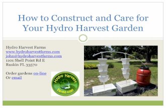 Hydro Harvest Farms Garden Instructions