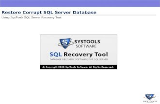 Sql Server Recovery Overview
