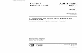 NBR 05419-2005  Proteção de estruturas contra descargas atmo