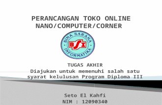 Tugas Akhir BSI - Perancangan Toko Online NANO/Computer/Corner