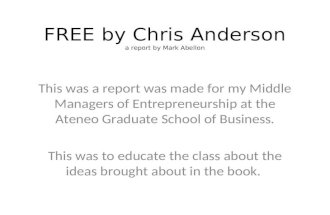 Free by chris anderson