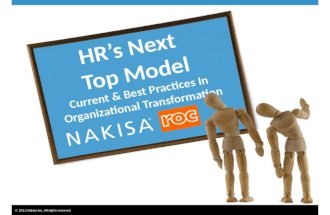 HR's NEXT TOP MODEL: Current & best practices in organizational transformation