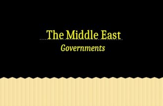 Middle East Governments