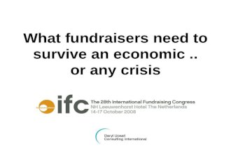 Fundraisers Need In A Crisis