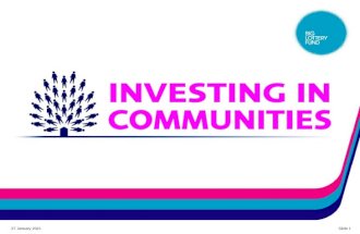 Investing in Communities Overview