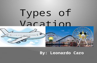 Types of vacation